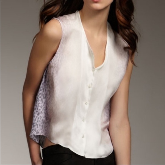 Theory Ombré  animal print tank - Picture 3 of 6